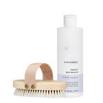 FACE RITUAL Geschenkbox: Trockenbürste aus Holz mit Lederriemen und PROTECT Body Wash 02