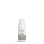 Kleine Reisegröße-Flasche Karmameju GLORY Conditioner mit weißem Deckel und grauem Etikett