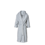 Karmameju Fleece Bathrobe, MOUNT FUJI, Light Grey